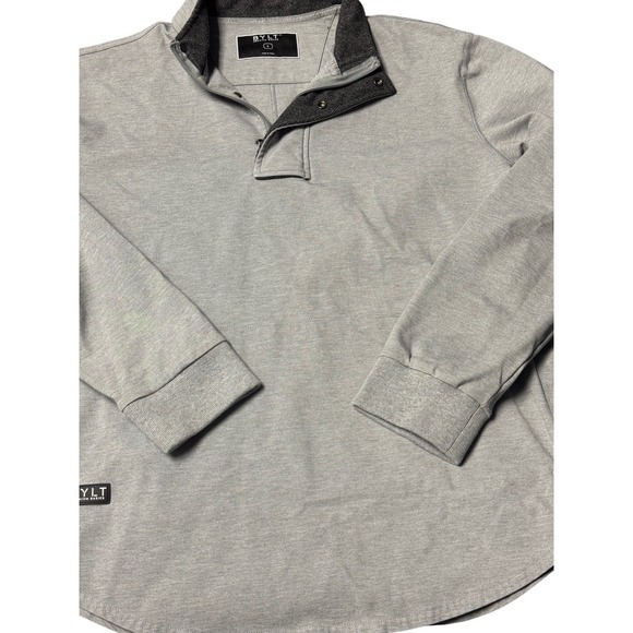 BYLT Basics Other - BYLT Premium Basics Elite Pullover Mens Gray Quarter Snap Jacket Size L Golf